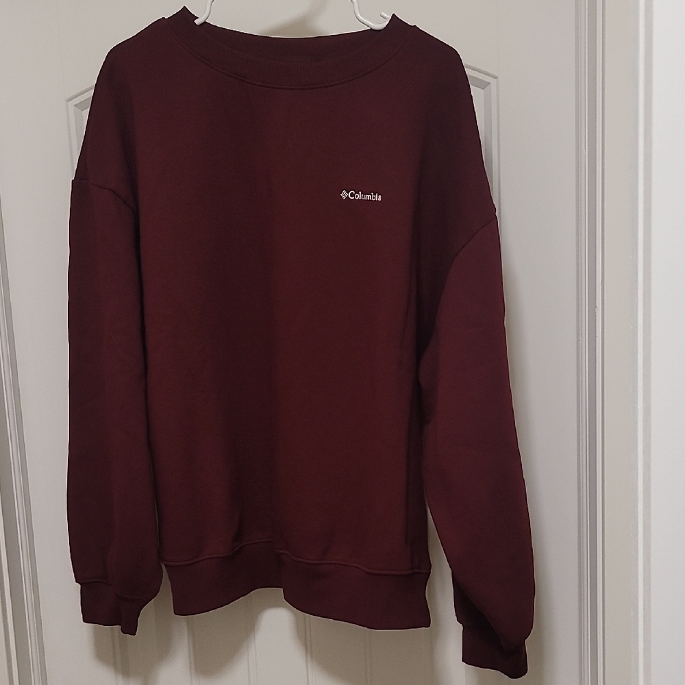 Columbia Women's Aldermore Crewneck Sweatshirt In Rich Wine